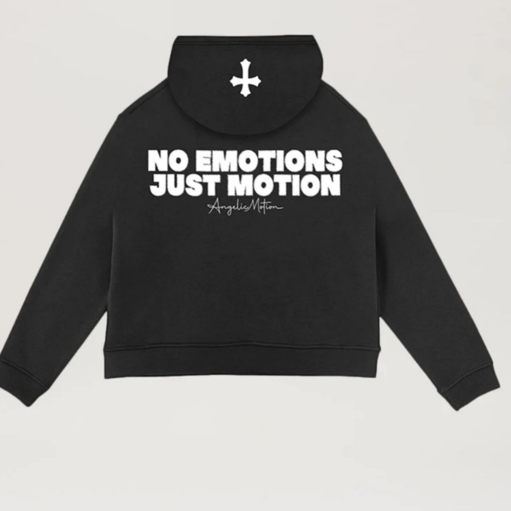 Angelic Motion Black Onyx Zipup Hoodie Mens Size M - Picture 2 of 8